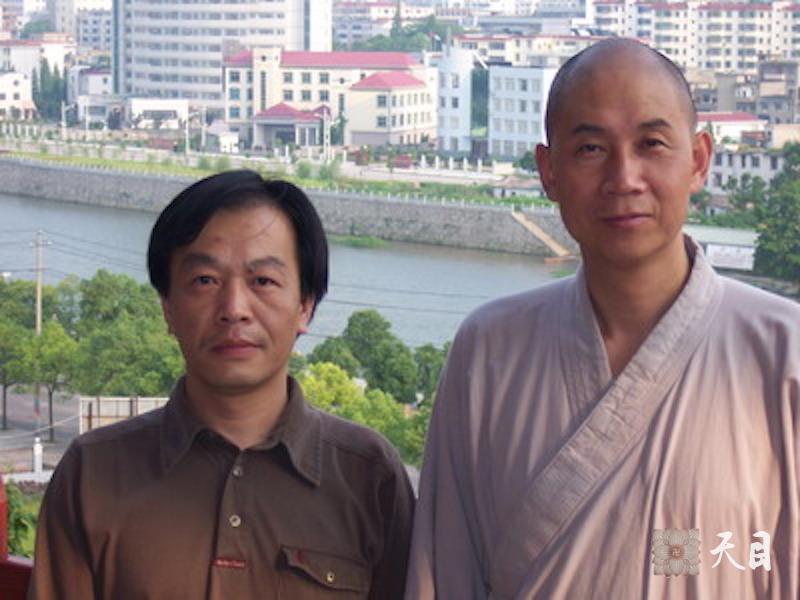 20060605圣观法师和果觉居士在江西宜春化成寺
