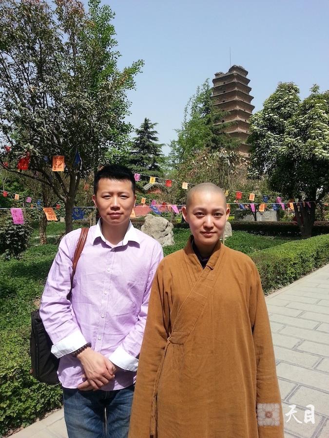 20130414果实法师带领常信常念居士夫妇在西安净土宗祖庭香积寺参学1