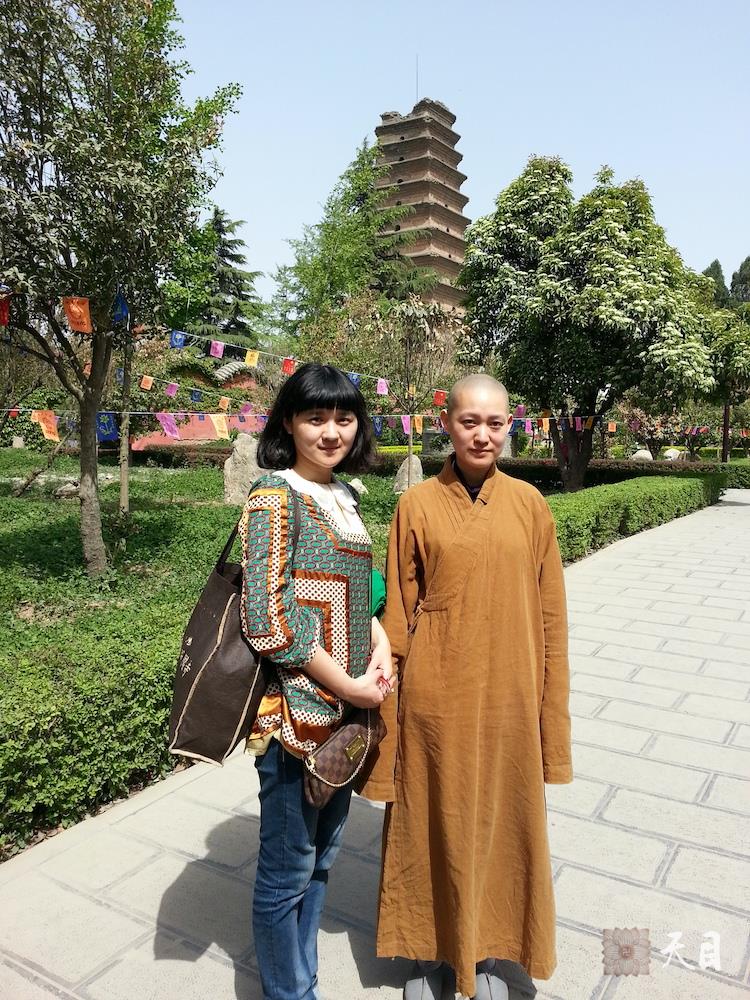 20130414果实法师带领常信常念居士夫妇在西安净土宗祖庭香积寺参学1